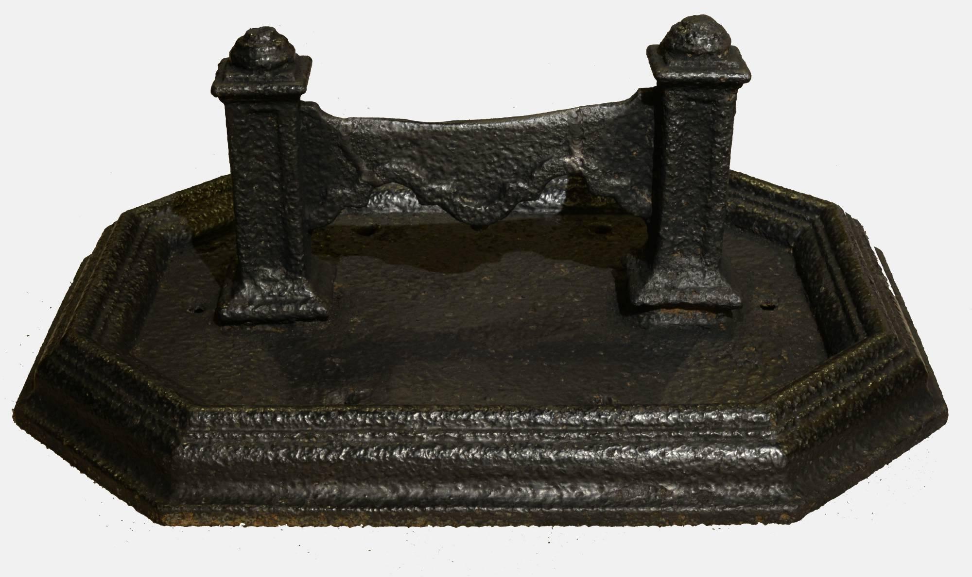 Super large cast iron boot scraper,

circa 1800.
   