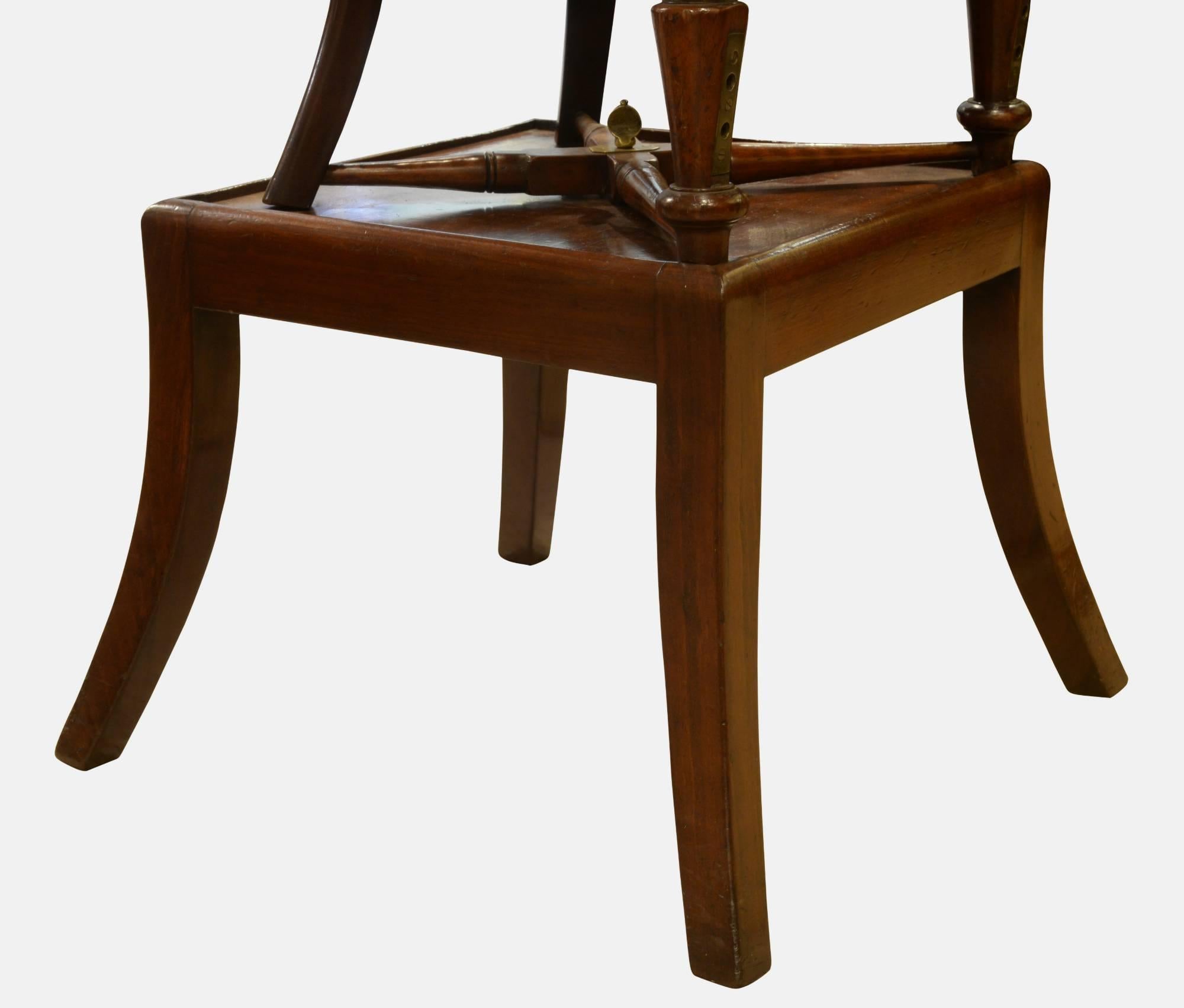 William IV Childs Mahogany Bergere High Chair For Sale 1