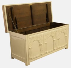 Painted Oak Window Seat
