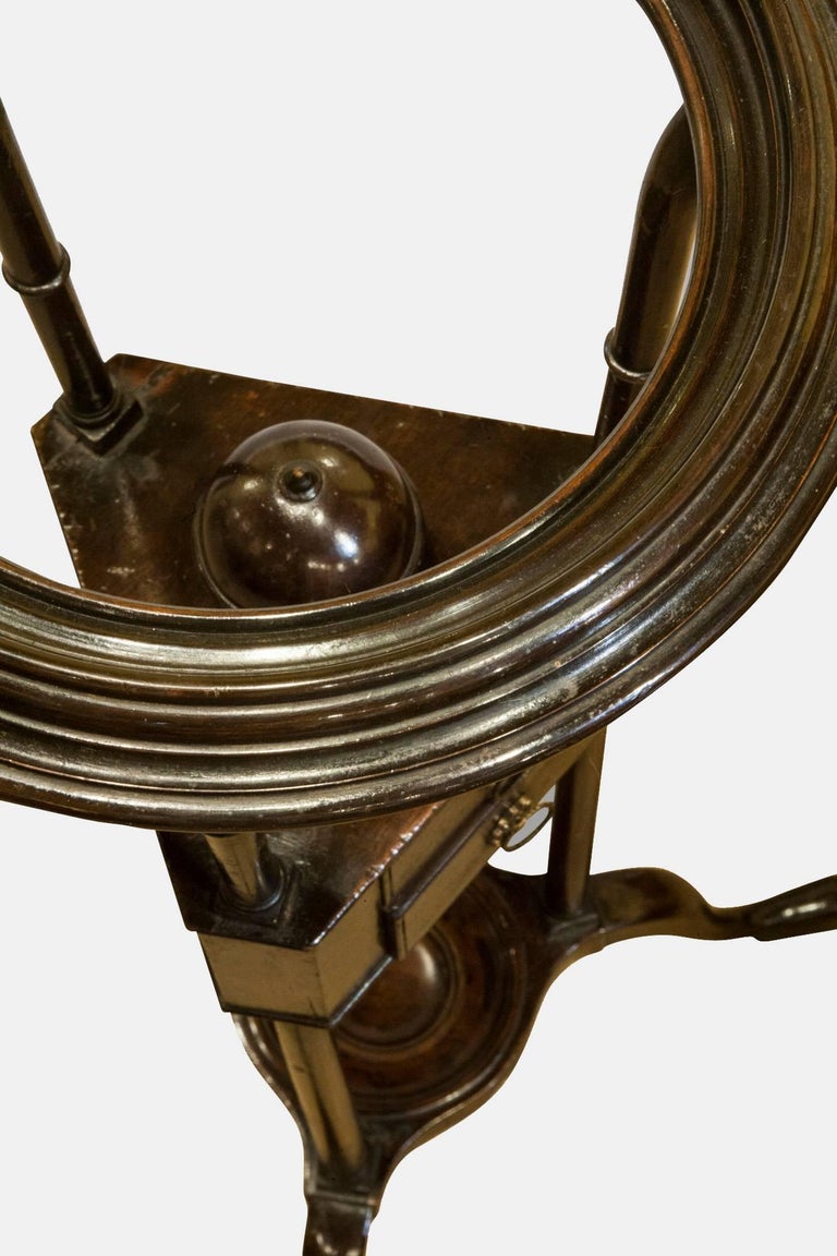 Mahogany Wig Powdering Stand For Sale at 1stdibs