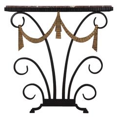 Iron and Marble Console Table 4
