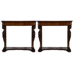 Pair of 19th Century Italian Consoles 12