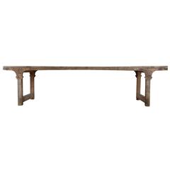 Antique Gothic Refectory Table