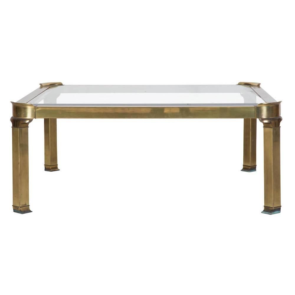 Gilt Bronze and Glass Coffee Table