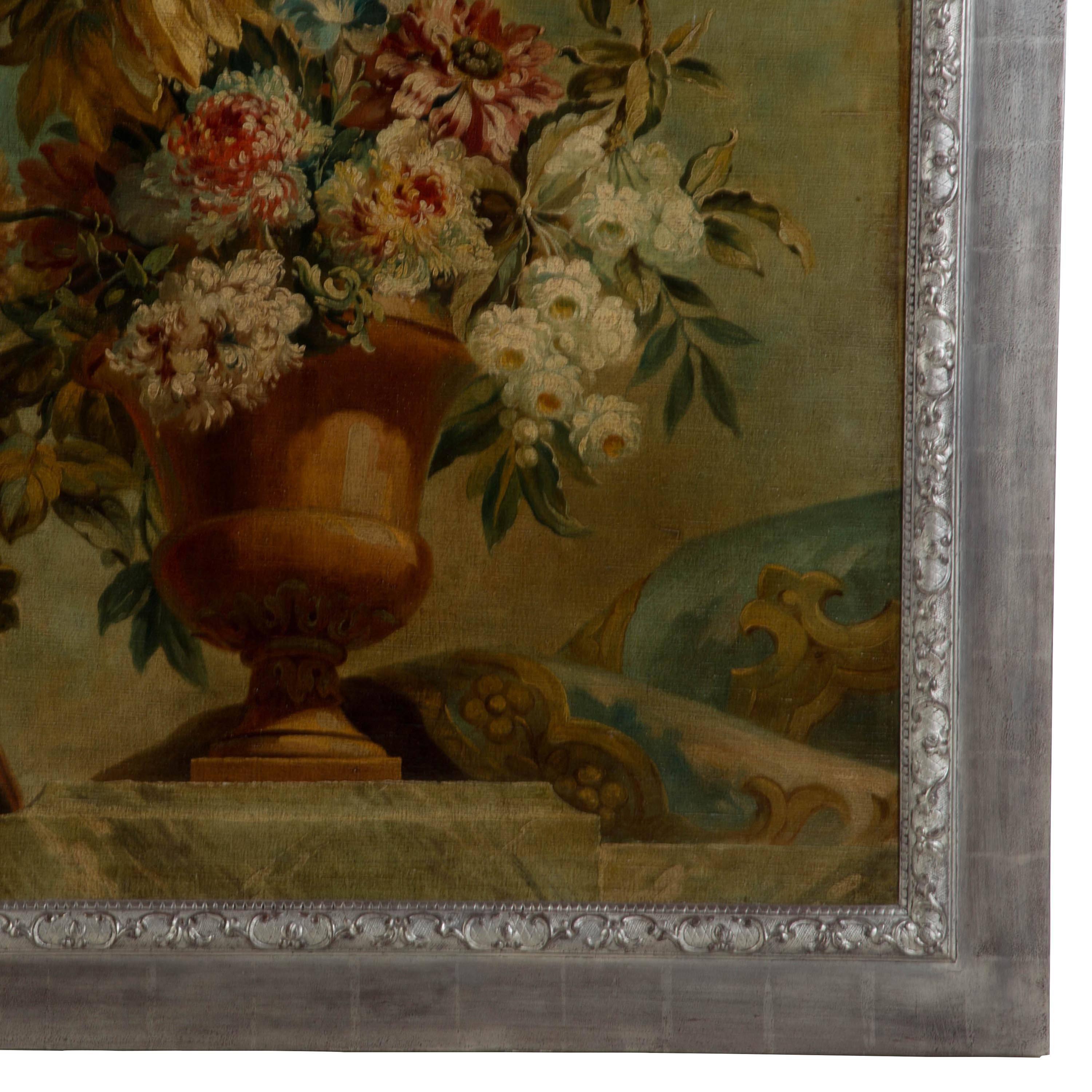 French painting, 19th century. Oil on canvas. Frame re-silvered.