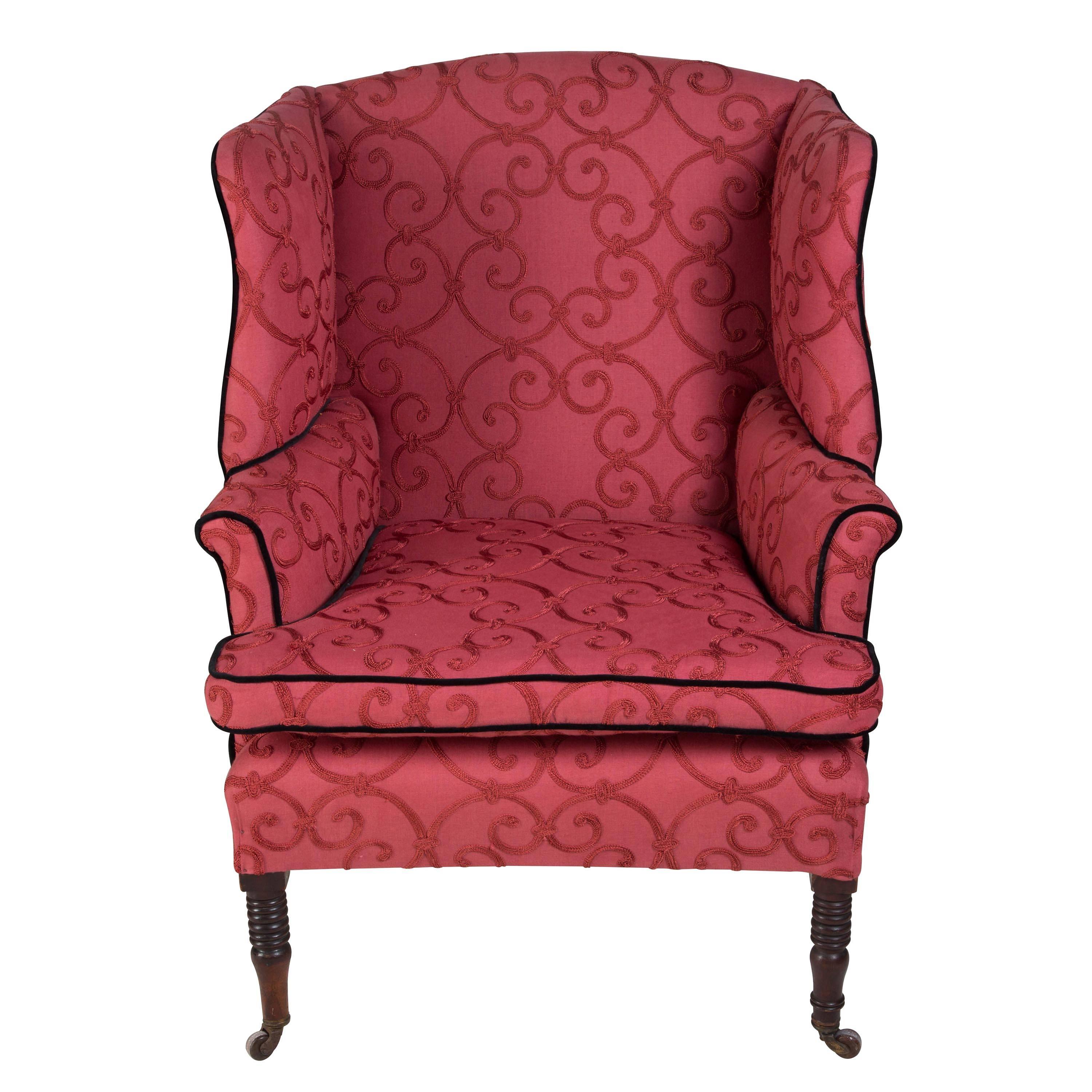 English Regency Period Wing Armchair