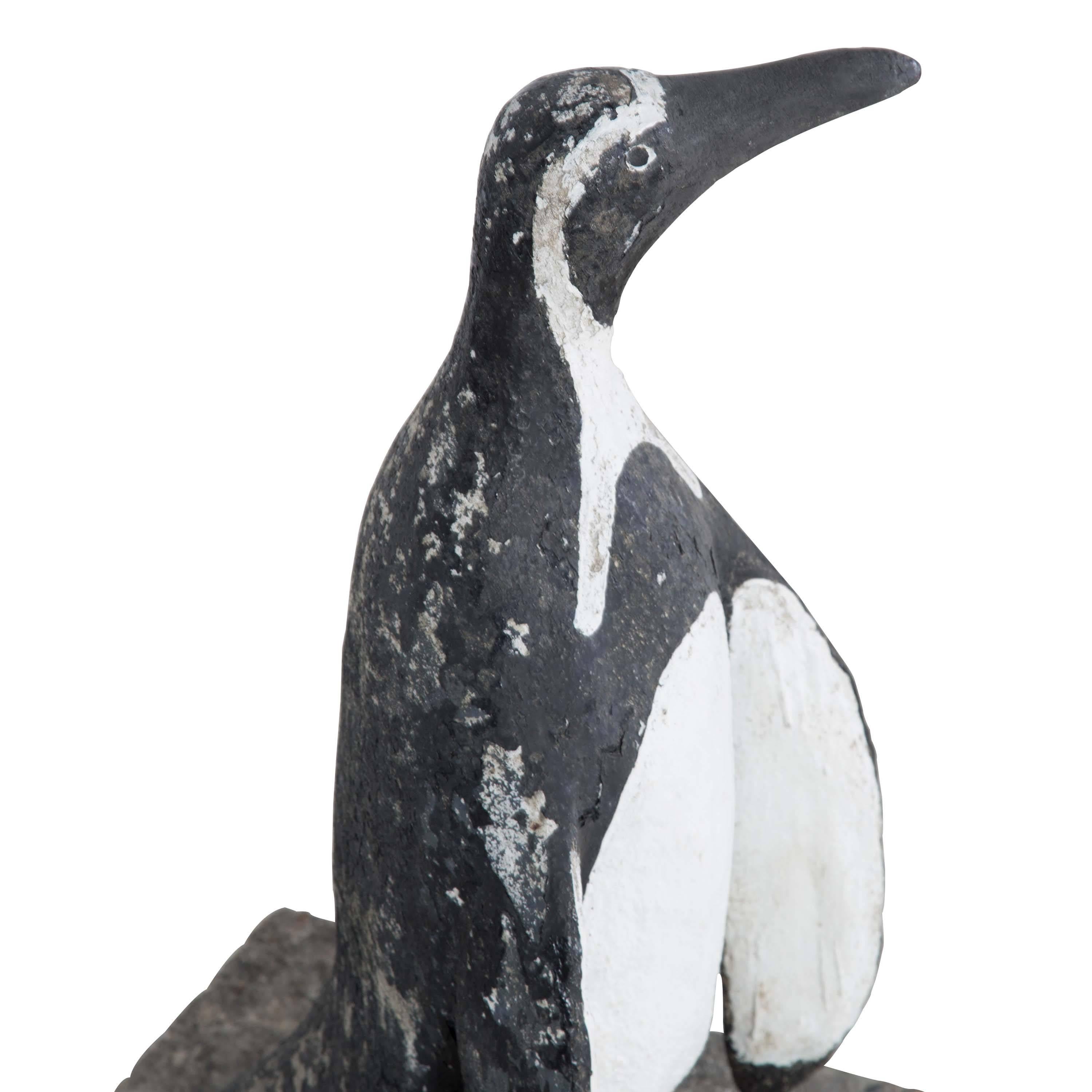 Decorative Painted Penguin In Good Condition In Gloucestershire, GB