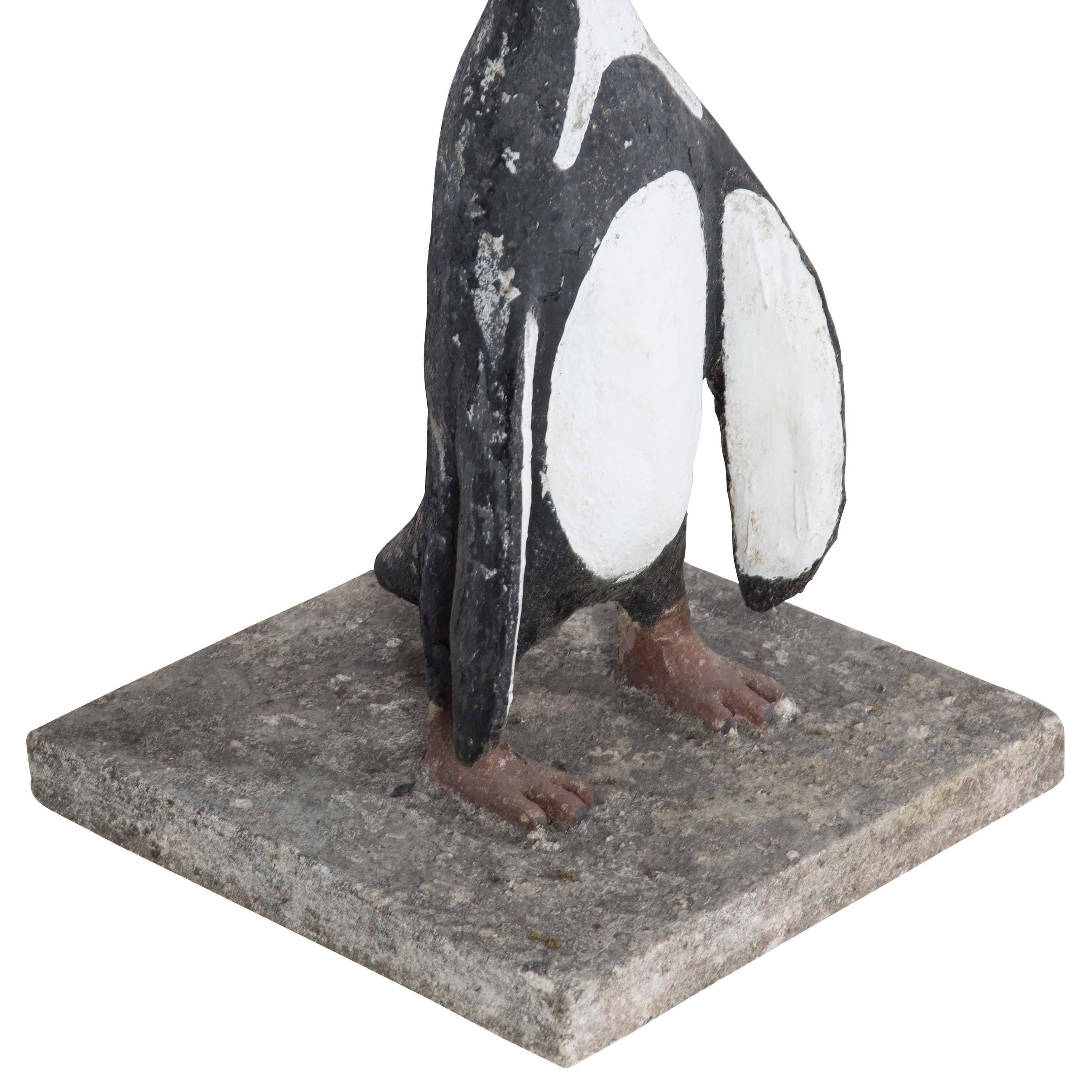 20th Century Decorative Painted Penguin