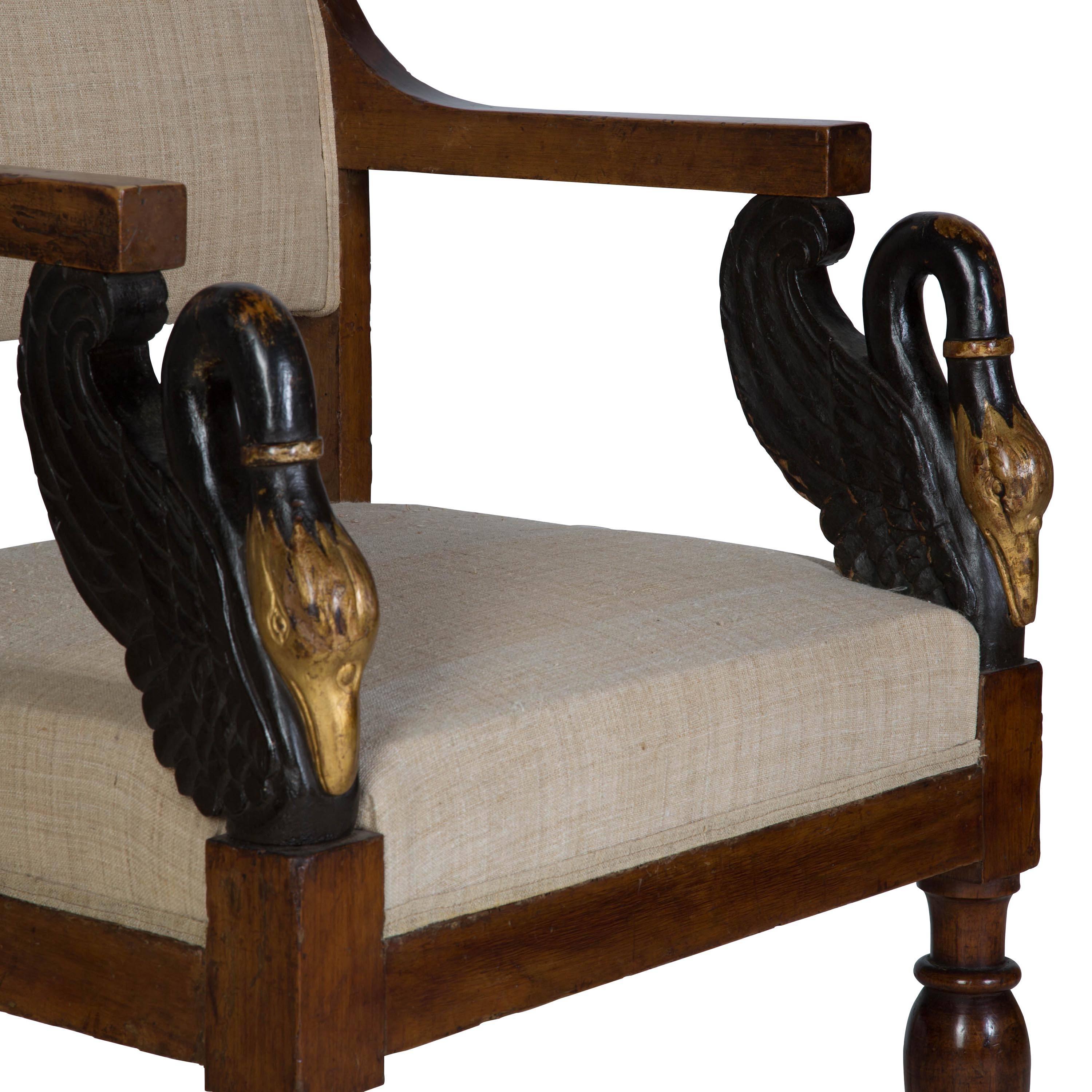 Pair of Early 19th Century Italian Chairs 1