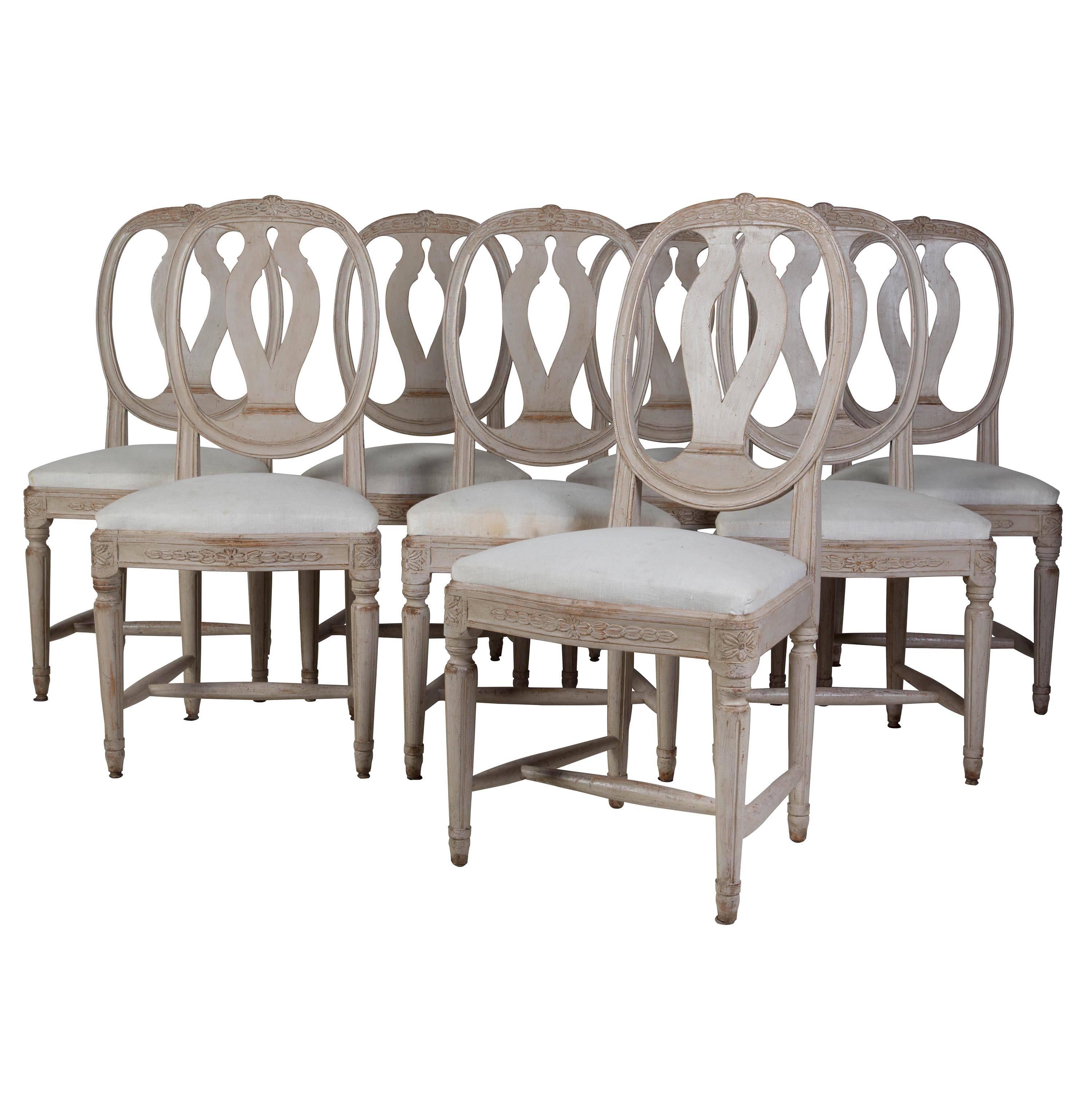 19th Century Gustavian Dining Chairs