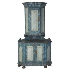 18th Century Swedish Painted Cabinet 9