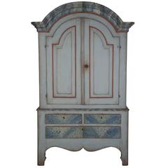 Late Century 18th Painted Swedish Cupboard 6