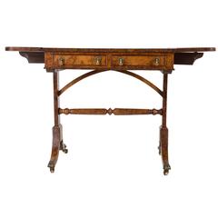 Burr Oak Sofa Table