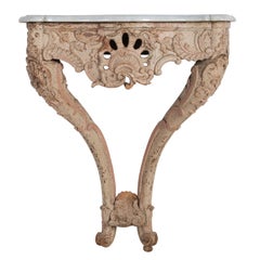 Marble Topped Console Table