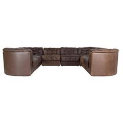 1980s Leather Sofa