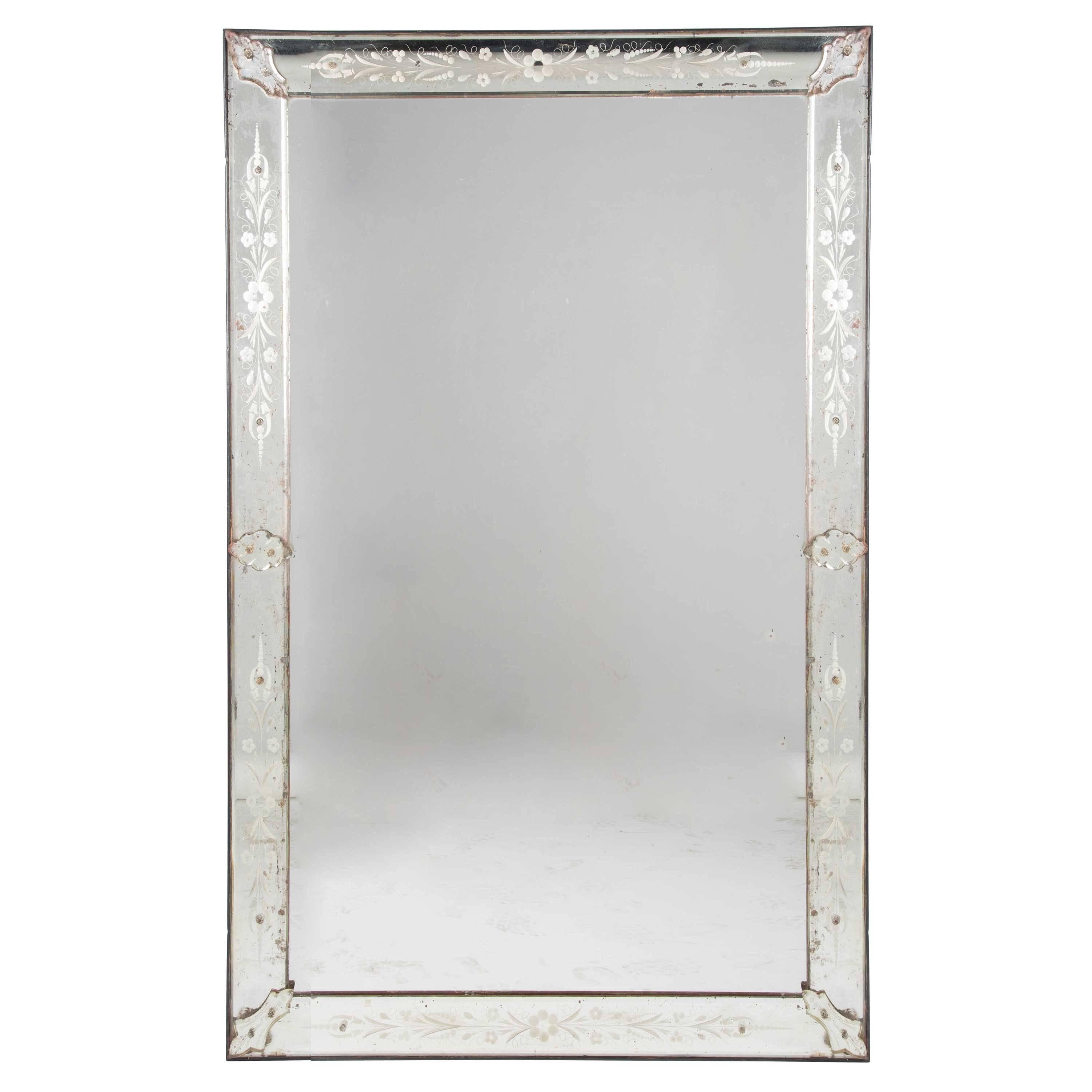 Large Late 19th Century Venetian Mirror