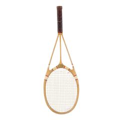 Antique Scarce Hazell's Streamline Tennis Racket Red Star