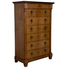 19th Century French Cherrywood Semainier