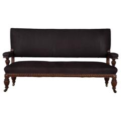 English Mahogany Hall Bench 5