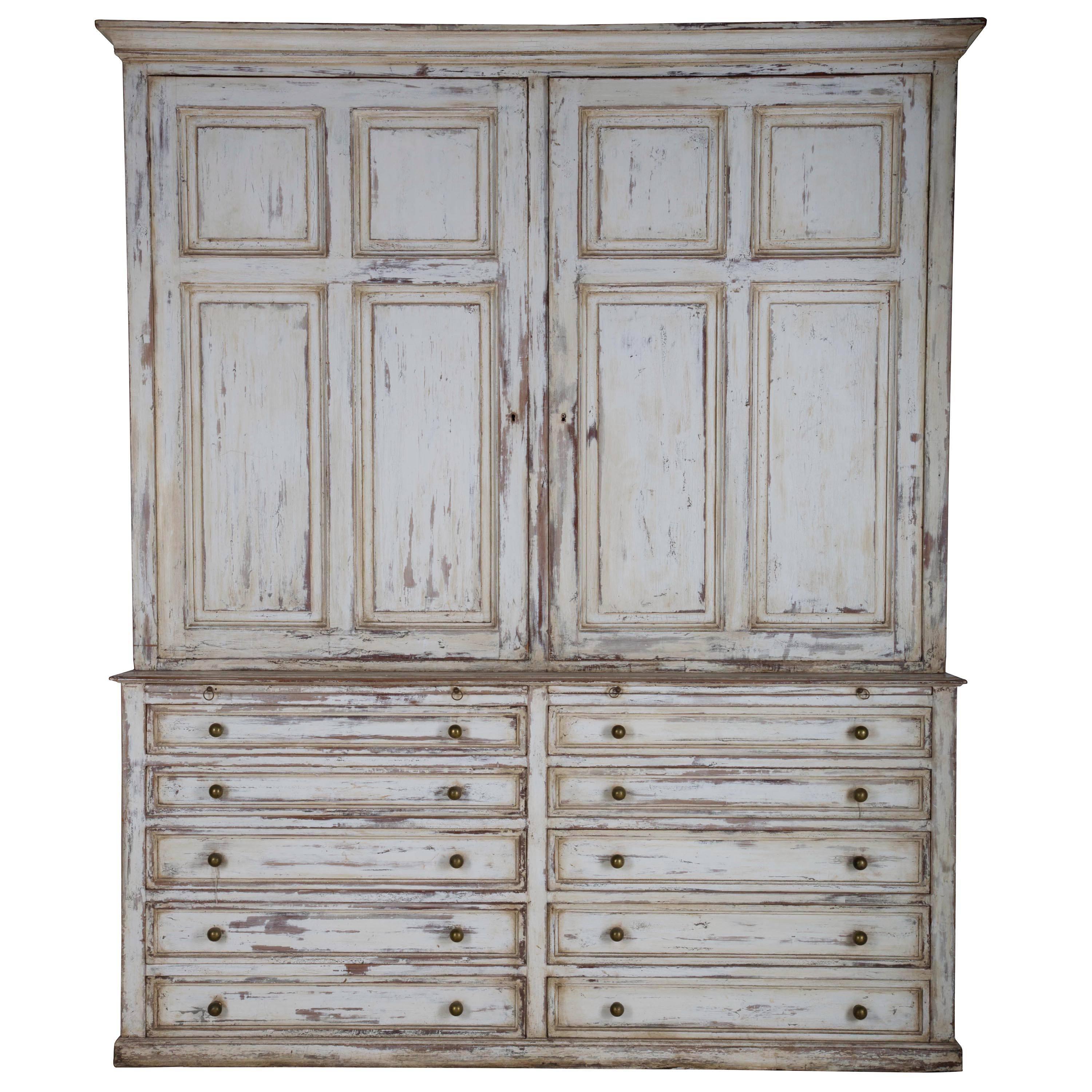 Late 19th Century Cupboard on Chest