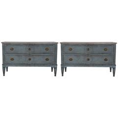 Pair of Gustavian style Commodes