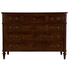 French Provincial Walnut Secretaire Chest 1