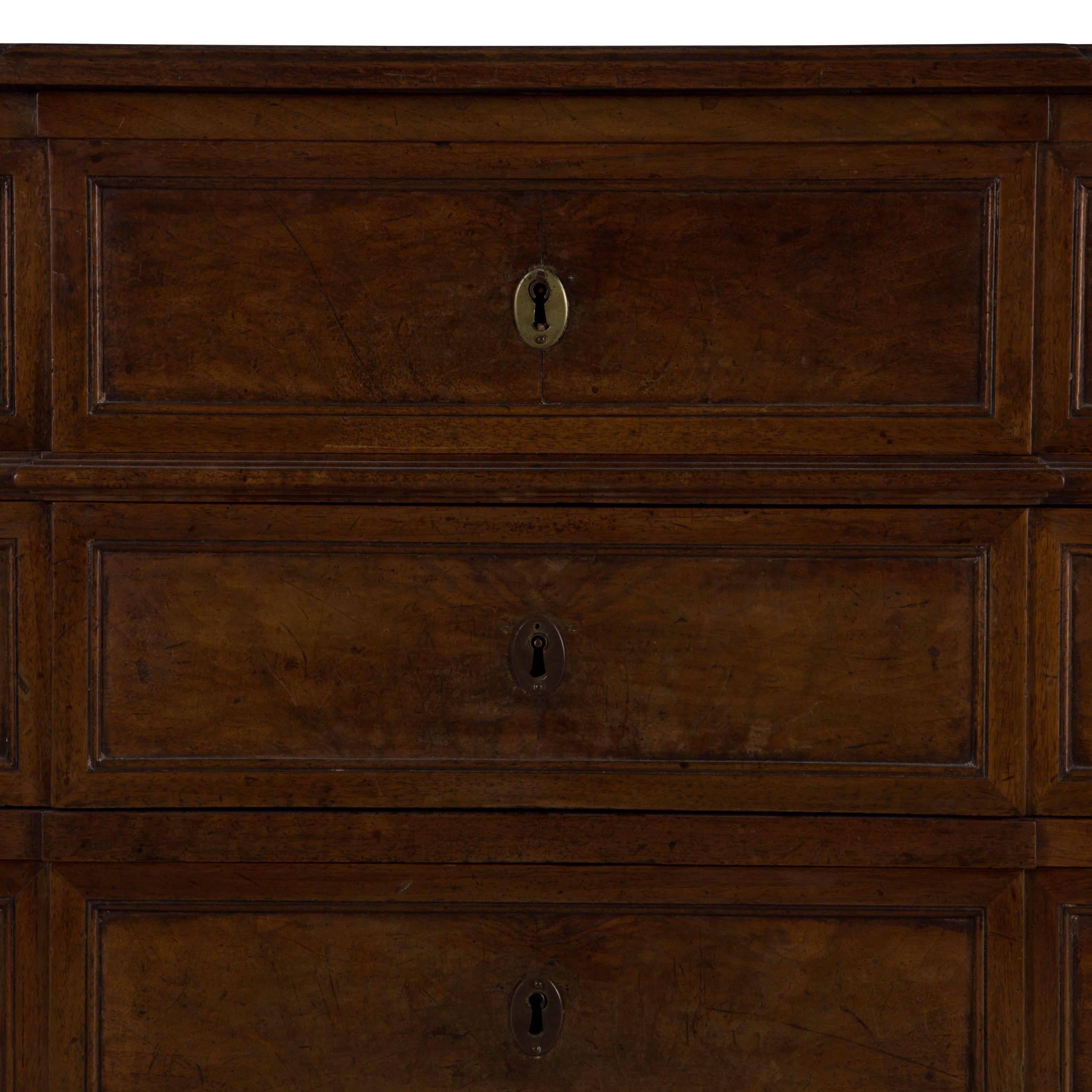 18th Century French Provincial Walnut Secretaire Chest