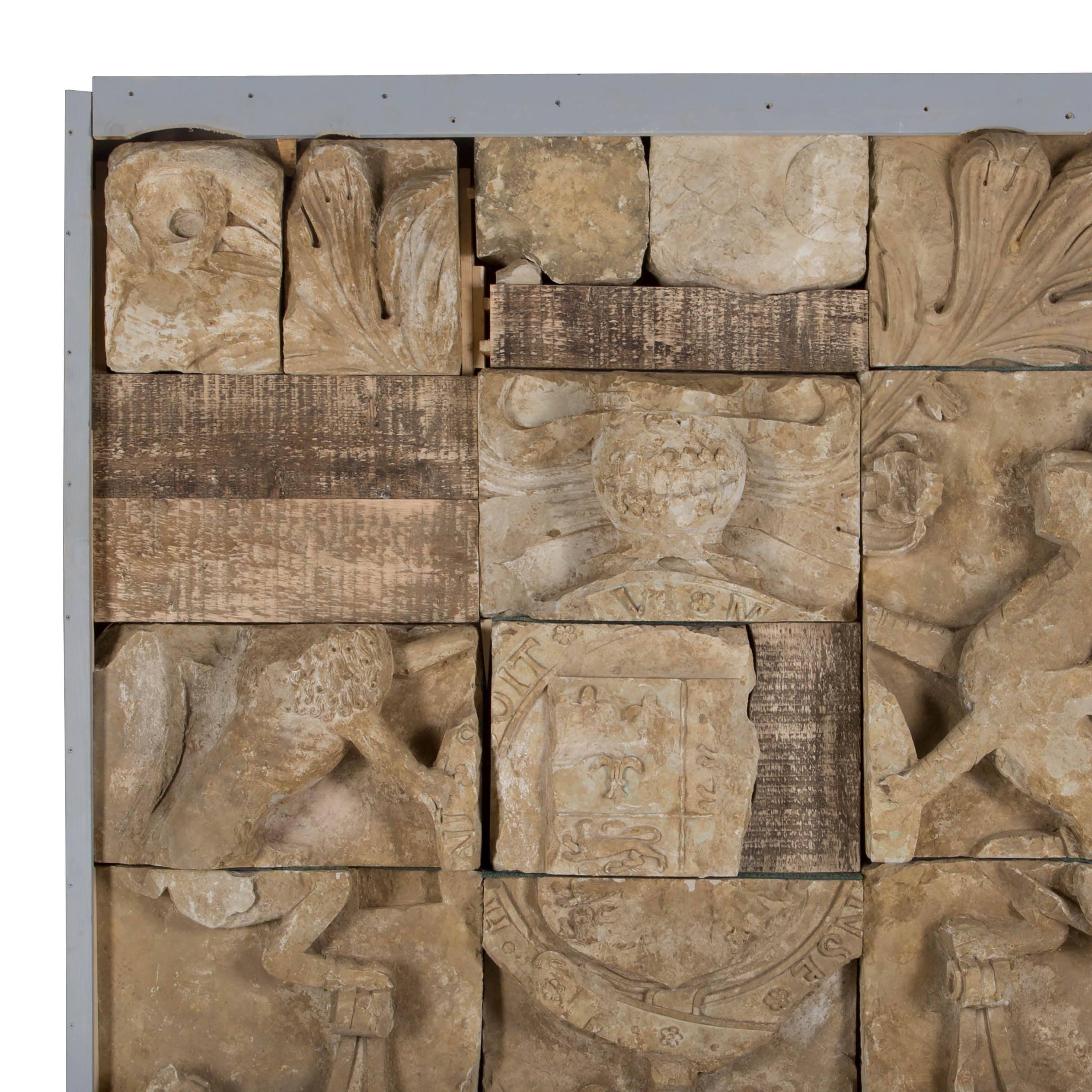 Henry VIII Stone Armorial Depicting the Tudor Royal Arms of England 1
