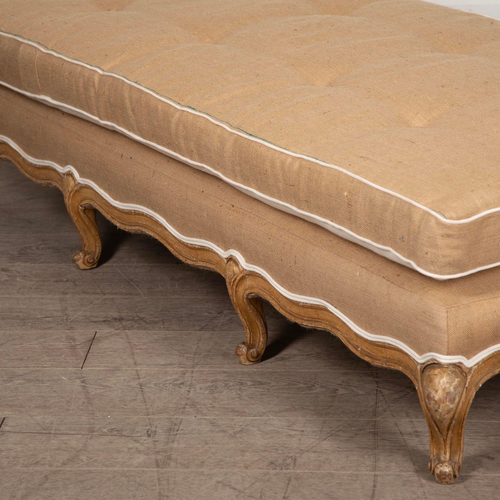19th Century French Country House Footstool For Sale 1