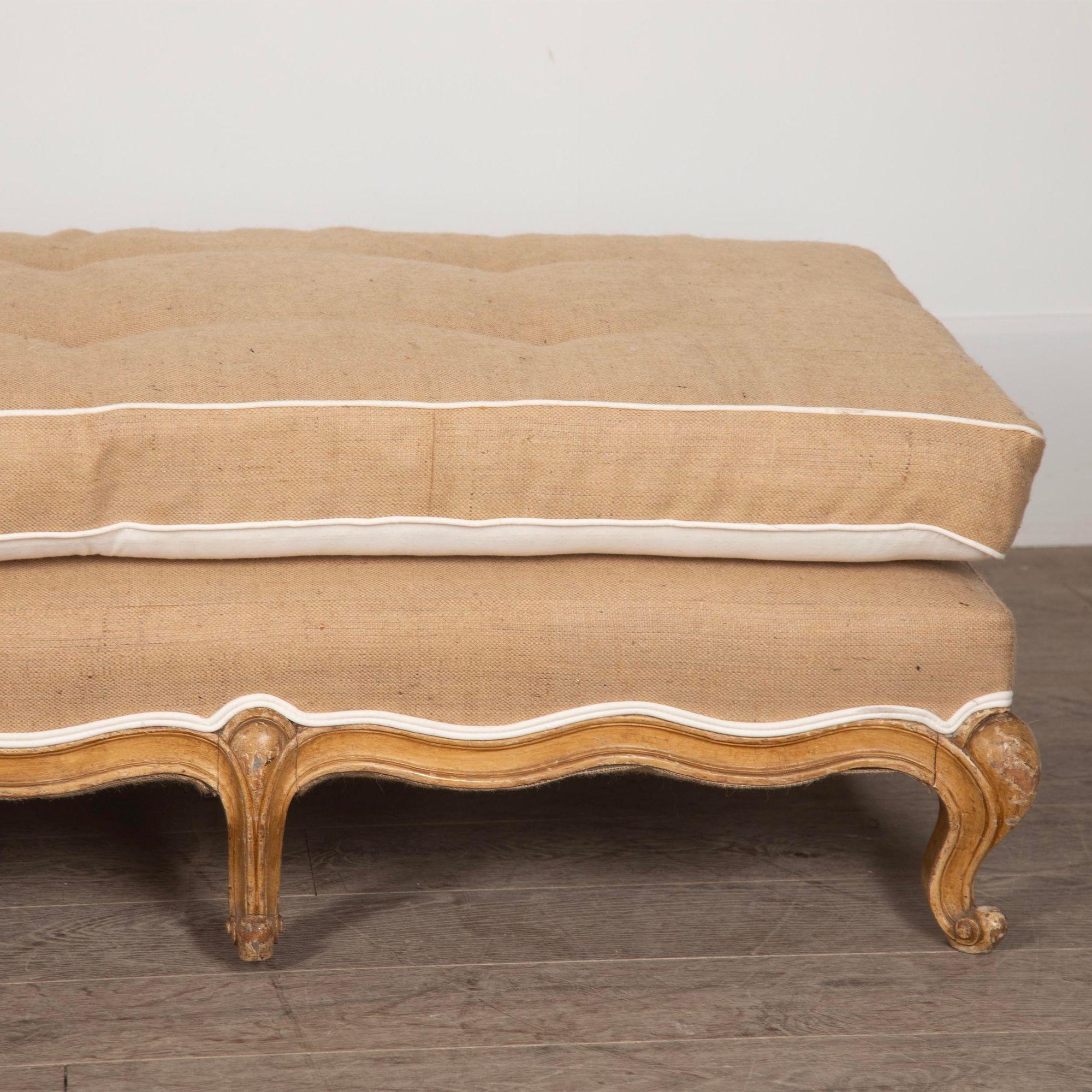 19th Century French Country House Footstool For Sale 5
