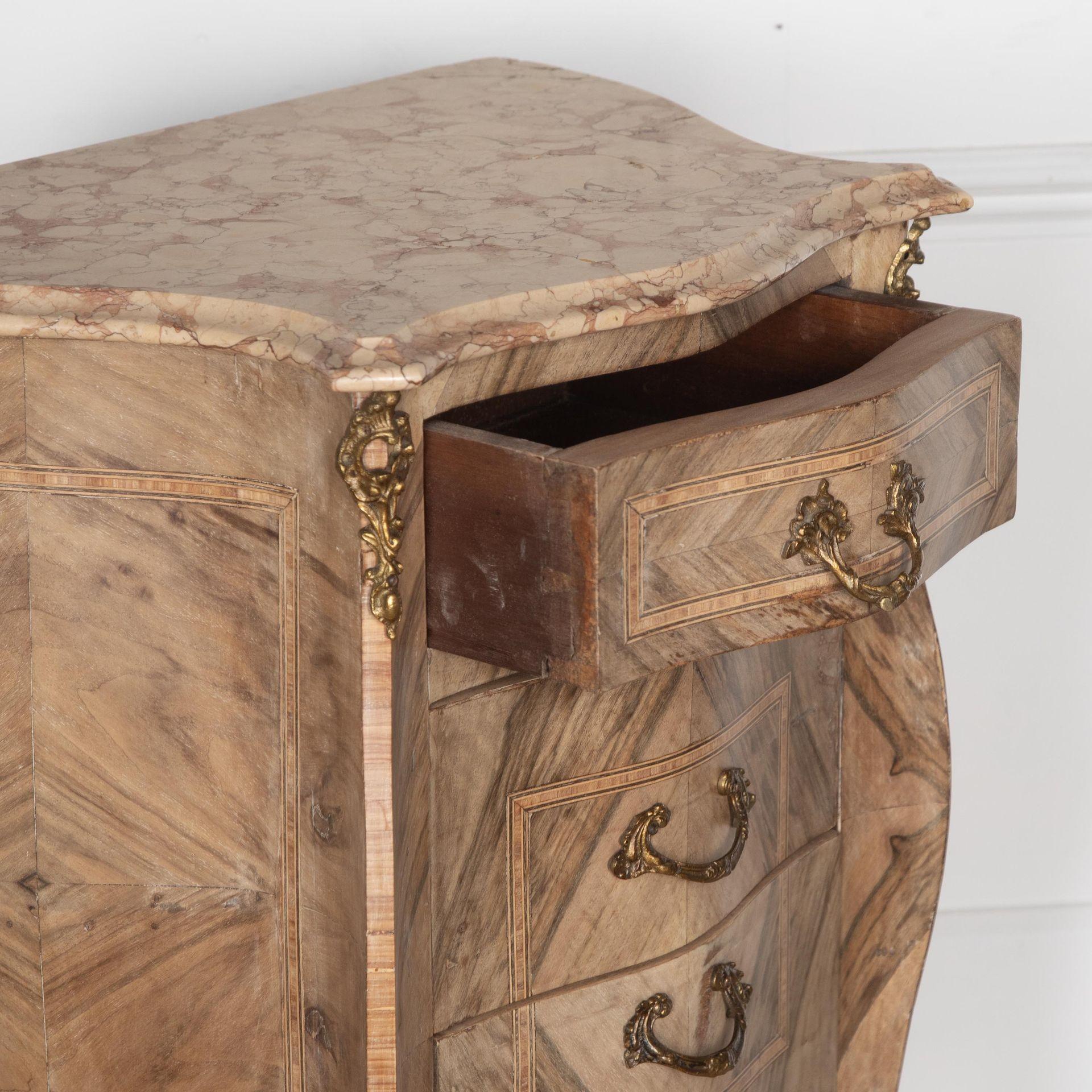 Pair of 20th Century Italian Bleached Marquetry Bedside Commodes For Sale 6