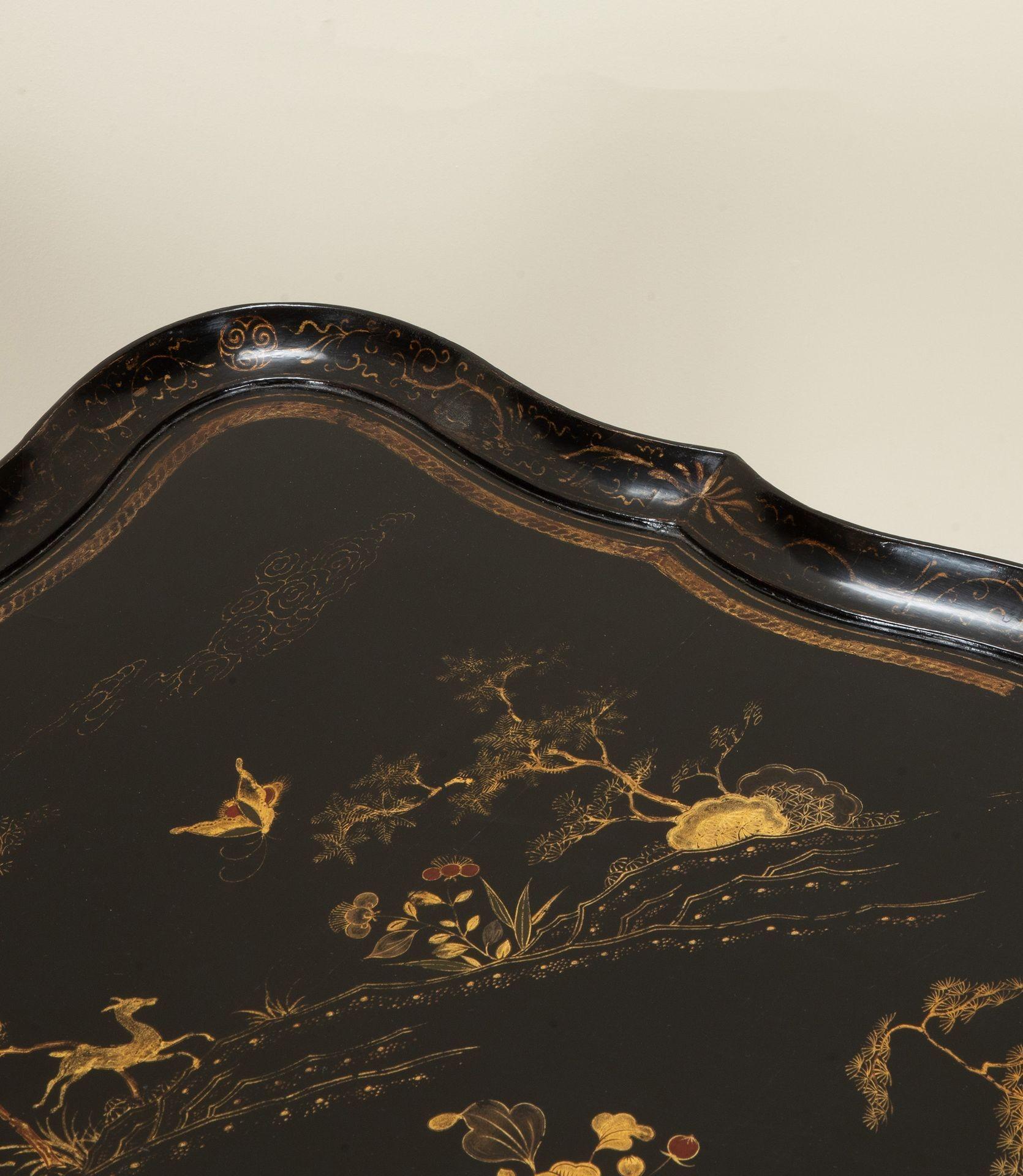 Wood 20th Century French Maison Bagues Chinoiserie Table For Sale