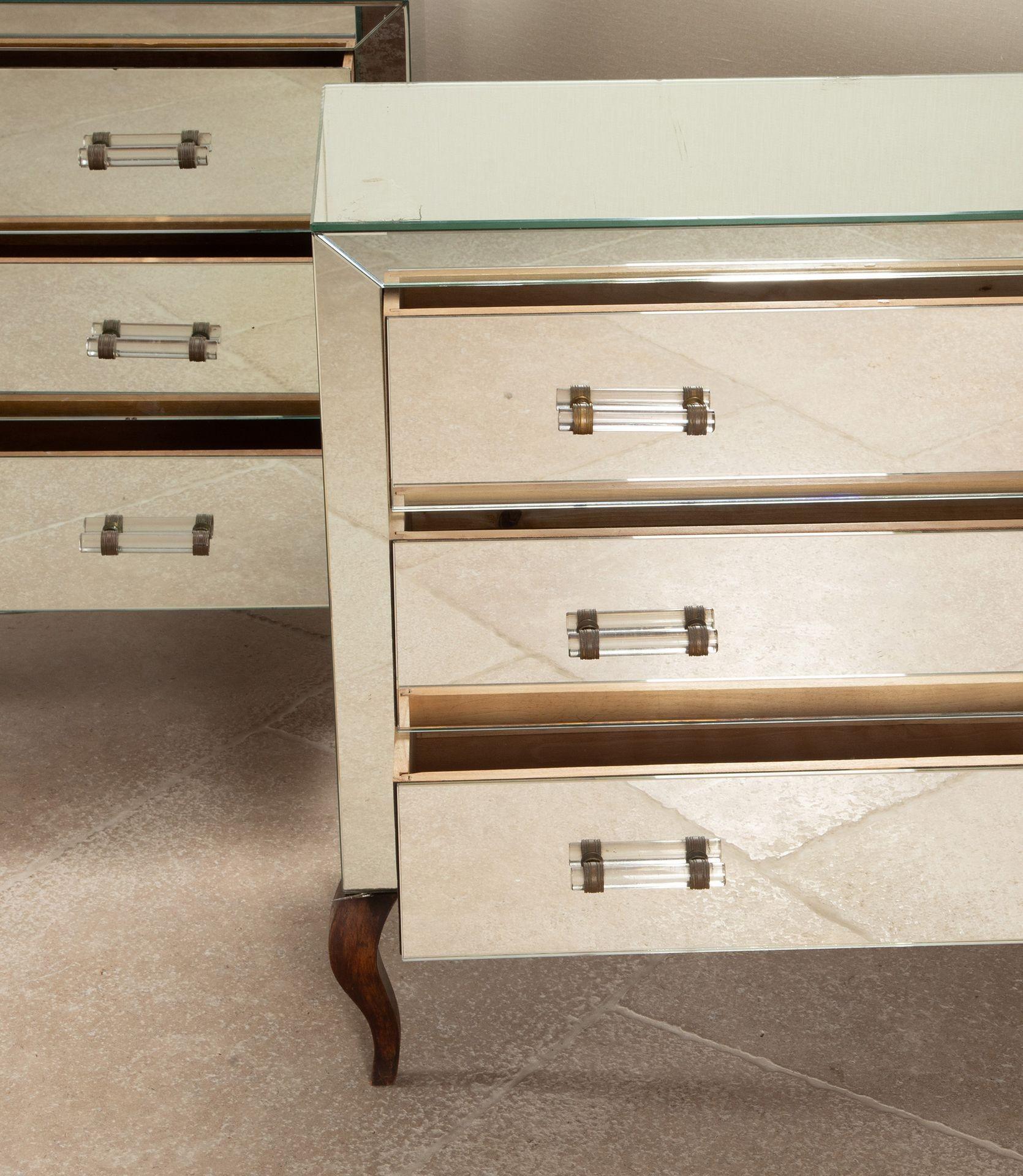 Pair of 20th Century French Art Deco Mirror Commodes In Good Condition For Sale In Gloucestershire, GB