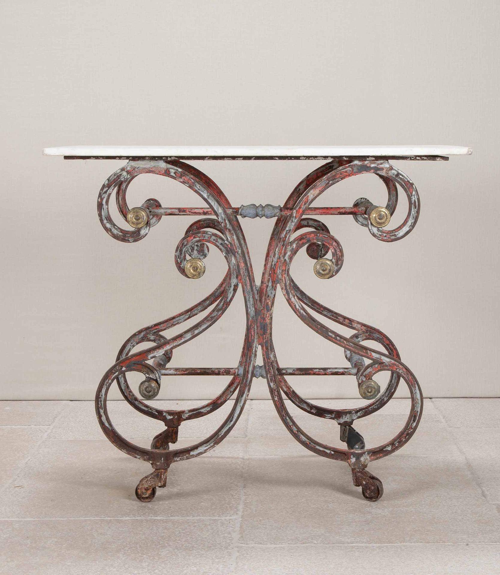 19th Century French Butchers Table with Marble Top In Good Condition For Sale In Gloucestershire, GB