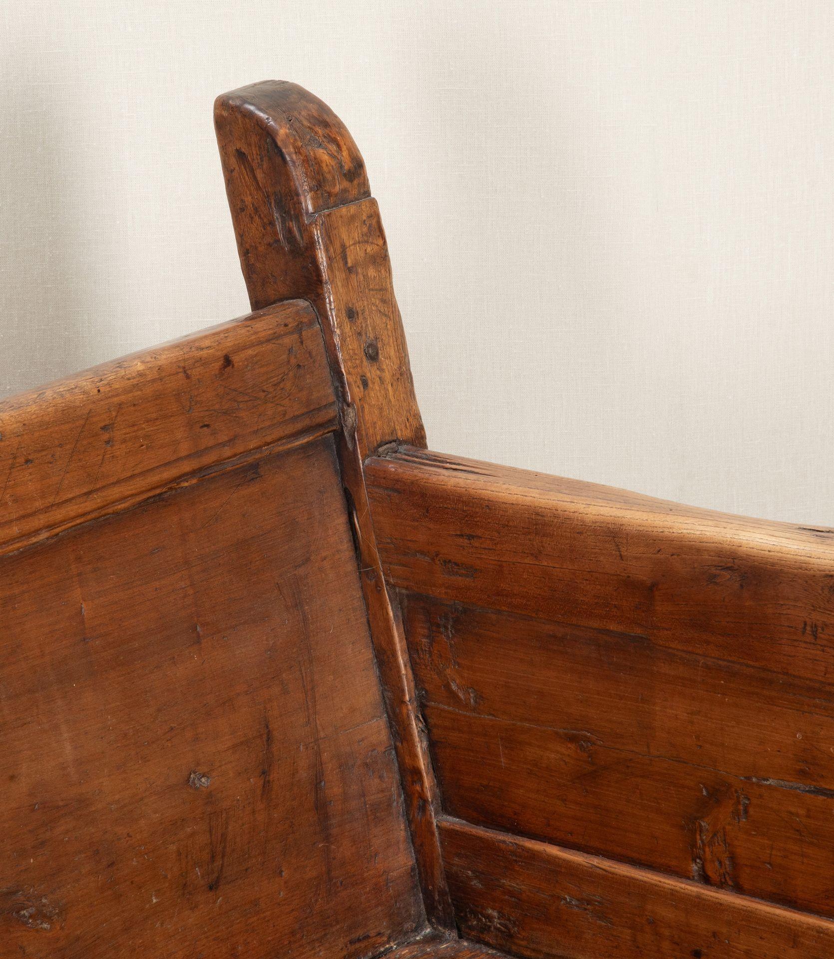 18th Century and Earlier 18th Century Spanish Walnut Bench For Sale
