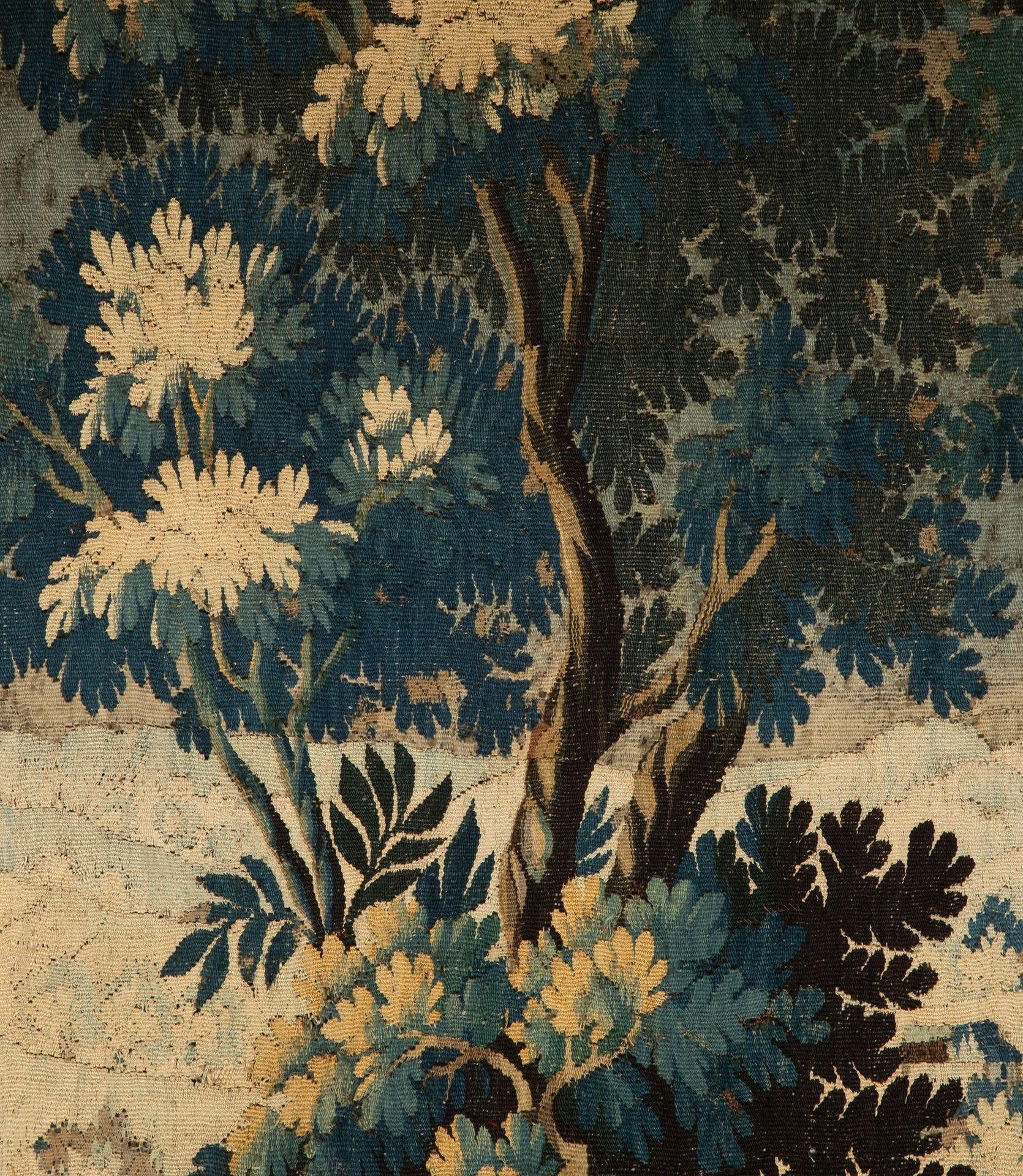 Paar französische gerahmte Aubusson-Wandteppiche aus dem 18. im Angebot 7