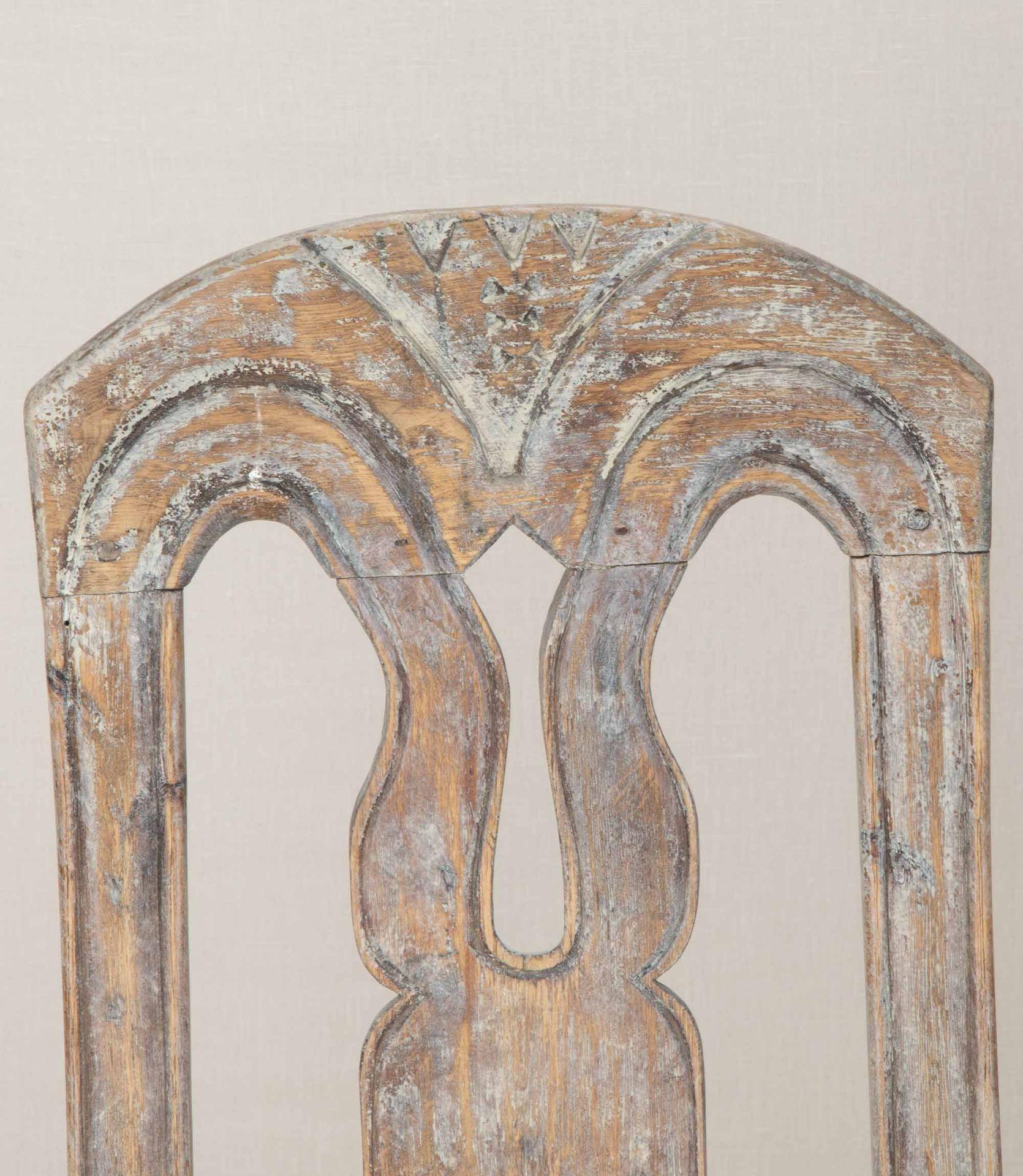 Paire de chaises d'appoint en pin suédois du XVIIIe siècle en vente 2