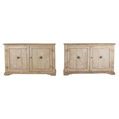 Pair of 18th Century Italian Painted Buffets