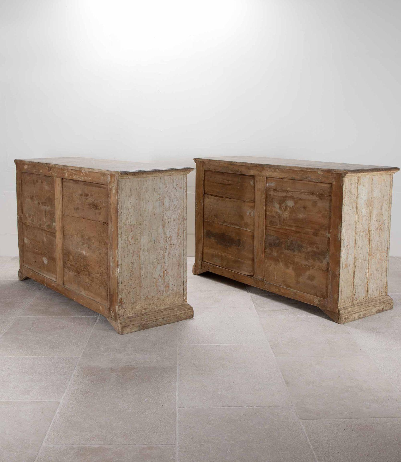 18th Century and Earlier Pair of 18th Century Italian Painted Buffets For Sale