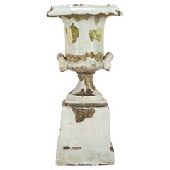 Antique 19th Century English Terracotta Urn on Pedestal