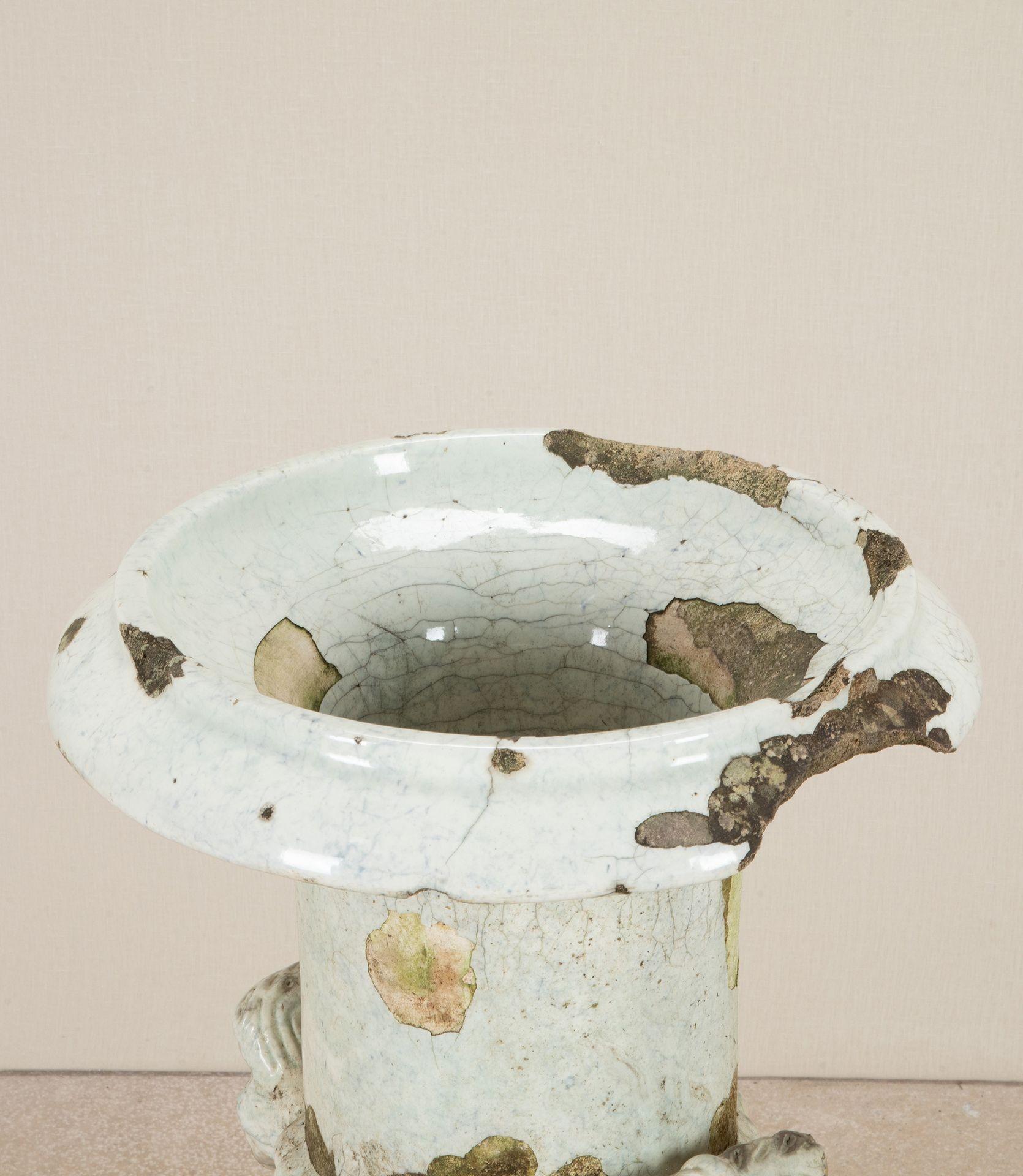 19th Century English Terracotta Urn on Pedestal For Sale 1