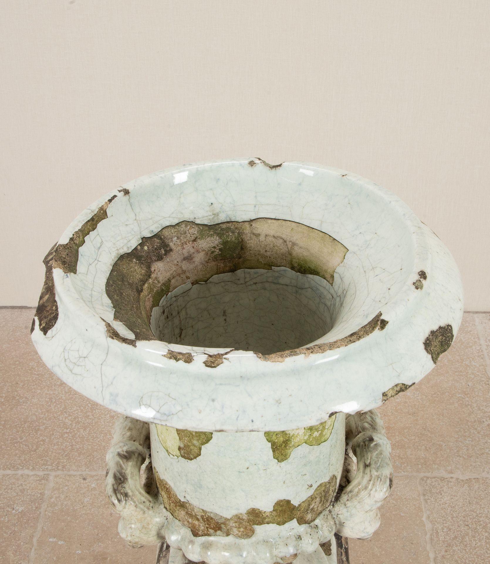 19th Century English Terracotta Urn on Pedestal For Sale 6
