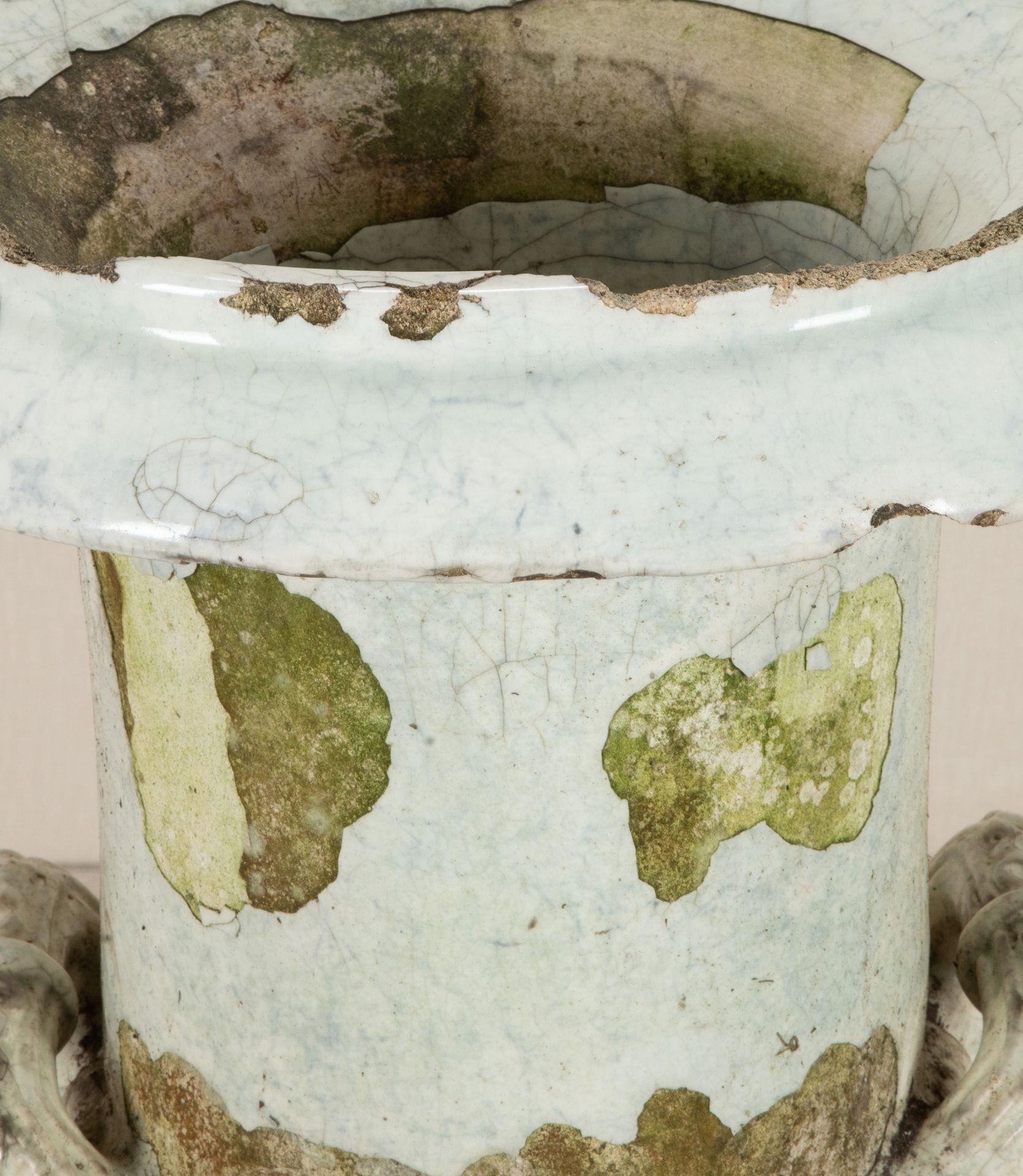 19th Century English Terracotta Urn on Pedestal For Sale 7