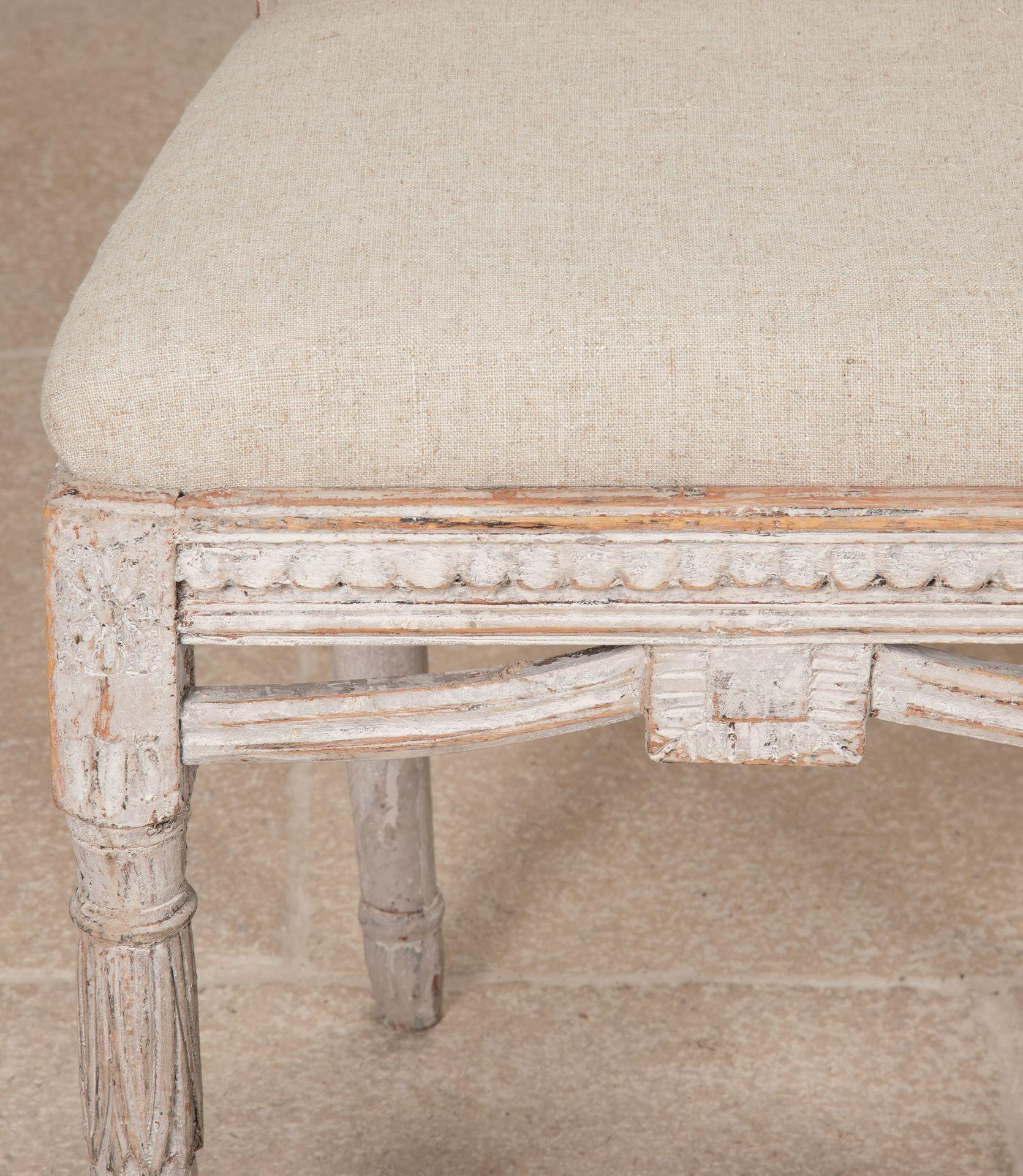 Set of Ten 19th Century Swedish Gustavian Dining Chairs For Sale 9