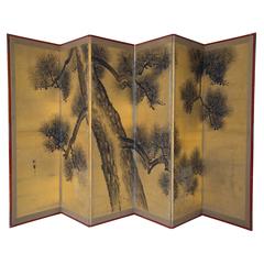 Beautiful Pair of Japanese Screens