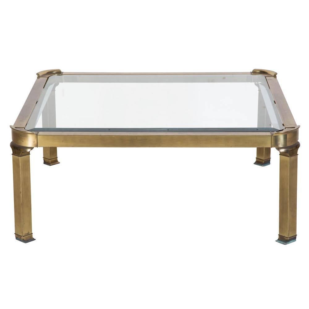 Gilt Bronze and Glass Coffee Table In Good Condition In Gloucestershire, GB