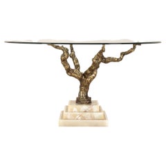 1960s Spanish Bronze Tree Centre or Dining Table