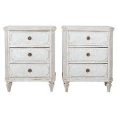 Pair of 19th Century Swedish Gustavian Style Commodes