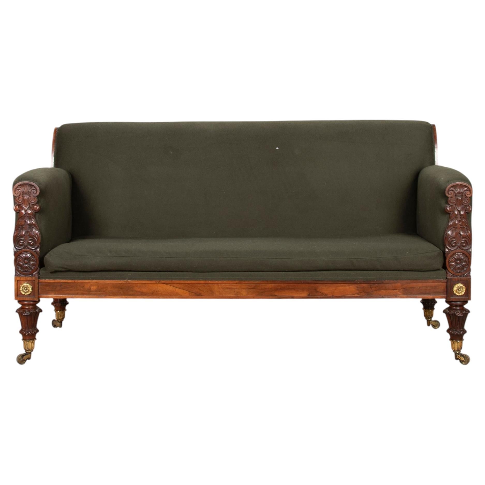 19th Century William IV Rosewood Settee