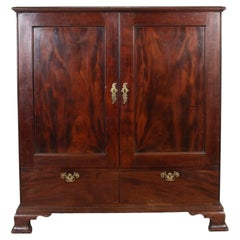 18th Century Scottish George II Mahogany Press